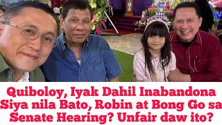 Quiboloy Iyak Dahil Inabandona Siya nila Bato Robin at Bong Go sa Senate Hearing Unfair daw ito [upl. by Grove]