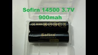 Аккумуляторы Sofirn 14500 37V 900mah тест и сравнение с Trustfire и Soshine [upl. by Ovida]