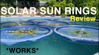 Solar Sun Rings Review  The Easy Way To Heat Any Pool Solar Cover [upl. by Artina]