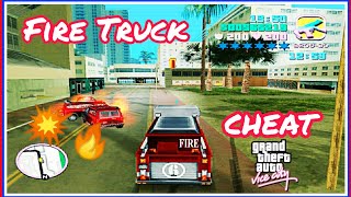 Fire Truck Mission Cheat of Vice City  Fire Fighter Magic Trick [upl. by Enitsud]