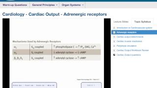 USMLE® Step 1 High Yield Cardiology Adrenergic Receptors [upl. by Theone]