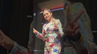 Rashmi Desai Looks Beautiful In Multi Colour Coat Watch Video [upl. by Combs]