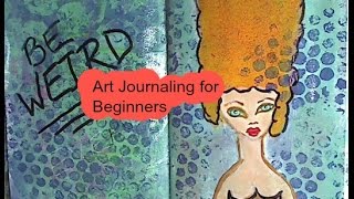 Art Journaling Beginners Page [upl. by Cinderella]