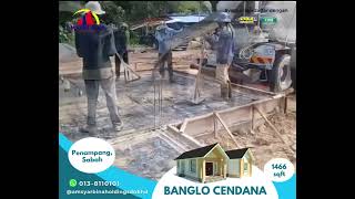 PEMBUKAAN SITE BARU BANGLO CENDANA 1466 SQFT PENAMPANG SABAH OLEH AMSYAR BINA HOLDING SDN BHD [upl. by Suirad]