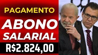 Antecipação do pagamento PIS Pasep 2024 R 282400 de Abono Salarial abonosalarial [upl. by Htidra]