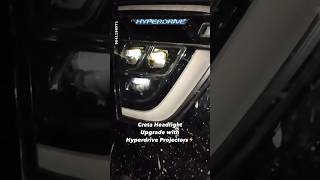 Creta led headlight upgrade with hyperdrive projector [upl. by Juana]