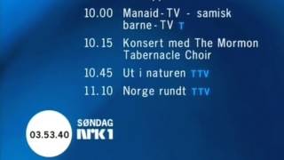 NRK1 programoversigt om natten 26 september 2004 [upl. by Yendyc561]