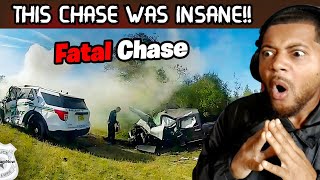 Woman Steals Police Car Turns Into Crazy Crash  REACTION [upl. by Ethelred]