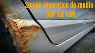 Simple réparation de rouille sur sa van [upl. by Aiuhsoj]