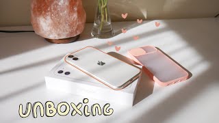 Unboxing Iphone 11 BlancoWhite 🤍 amp Case Carcasa [upl. by Quennie]