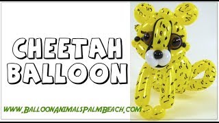 How To Make A Cheetah Balloon  Balloon Animals Palm Beach [upl. by Atinihc482]