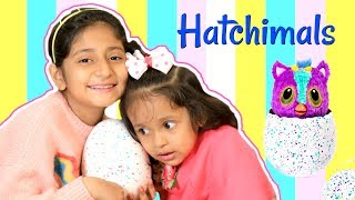 Anantya amp Anaya UNBOXING The HATCHIMALS Hatchibabies   MyMissAnand Toys Review ToyStars [upl. by Lladnek]