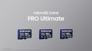 microSD Card PRO Ultimate Feature highlight  Samsung [upl. by Iret]