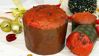 Panetone Red Velvet Quem já está pensando nas delícias do Natal [upl. by Zoara]