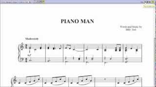 quotPiano Manquot Billy Joel  Piano Sheet Music Teaser [upl. by Grati]