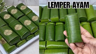 Resep lemper ayam  12kg jadi sebanyak ini  Isian snack box [upl. by Anabahs]