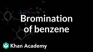 Bromination of benzene  Aromatic Compounds  Organic chemistry  Khan Academy [upl. by Findley]