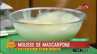 Receta dulce Mousse de mascarpone y membrillos al vino [upl. by Nybor478]