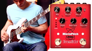 Eventide MicroPitch Delay Pedal  Bass Demo [upl. by Derriey]