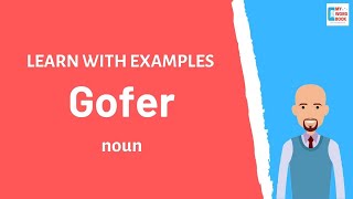 Gofer  Meaning with examples  Learn English  My Word Book [upl. by Kcirderf]