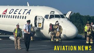 Delta 717 Nose Gear Failure in Charlotte [upl. by Bard]