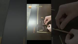 How to fix brass strip in doors  Brass Work [upl. by Morrell]