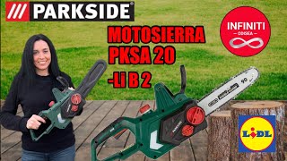 MOTOSIERRA a BATERIA PARKSIDE 20V PKSA 20 Li B2 [upl. by Joceline]