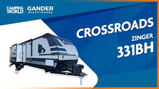 2021 CrossRoads Zinger ZR331BH  Travel Trailer  RV Review Camping World [upl. by Nilrem32]