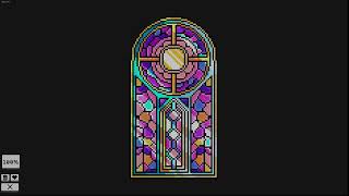 Coloring Pixels  quotPatternquot Stained Glass Image Complete Animation [upl. by Azilem]