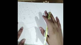 Yuji And Saitama Sketchcheap artistanimesketchanimebabysketchdrawingart [upl. by Serge]