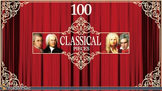 100 Classical Music Pieces  Mozart Chopin Vivaldi Bach Beethoven [upl. by Nonnaihr]