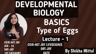 BASICS OF DEVELOPMENTAL BIOLOGY  CSIRNET JRF LIFESCIENCE [upl. by Riada]