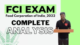 FCI EXAM 2022  Complete Analysis previous Papers [upl. by Uah]