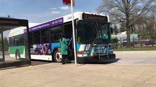 Montgomery County RideOn 2006 Gillig Low floor Hybrid Bus 5303 on Route T2 [upl. by Enert494]