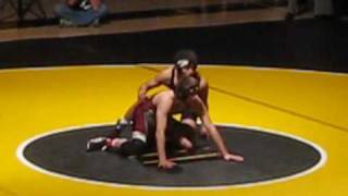 California JC State Wrestling Tournament 2009  149FINALS Jose Navarro vs Vlad Dombrovskiy [upl. by Froehlich]