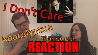 APOCALYPTICA ft Adam Gontier  I DONT CARE  BOYFRIEND REACTION [upl. by Auburta]