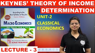 Keynes Theory of Income Determination  Macro Economics  Lecture  3  UGT [upl. by Tebazile442]