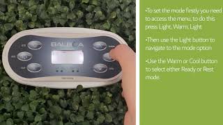 How To Use Ready amp Rest Mode On The Balboa TP600 [upl. by Casilda227]