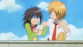 Usui Misaki First Kiss scene kaichou Wa MaidSama  Eng Dub [upl. by Stanley]