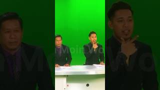 Bunyi ape tu Din latah  bunyi apa tu Pok jak  😂  behind the scene berita latah  ieda moin World [upl. by Aidualk]