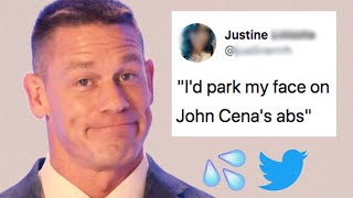 John Cena Reads Hilarious Thirst Tweets [upl. by Neyr]