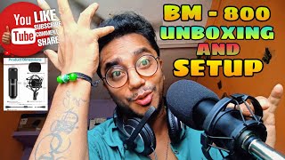 BM 800 Condenser Microphone Setup  Full Review Unboxing Setup Audio Tests  John Rambo Yt [upl. by Lattimer]