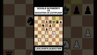 Google AlphaZero vs Stockfish AI Computer Chess Match 4 chessalphazero stockfish [upl. by Nmutua]