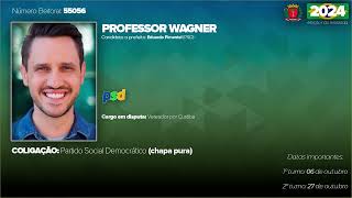 Jingle de Professor Wagner em 2024  Eleições para vereador por Curitiba [upl. by Bette679]