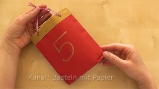 Adventskalender basteln  Bastelideen Weihnachten amp Advent  Weihnachtsdeko 2024 [upl. by Schnell]