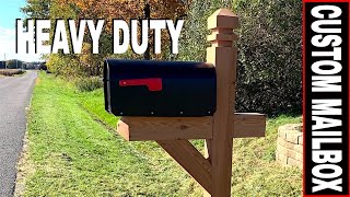 HOW TO BUILD A CUSTOM HEAVYDUTY MAILBOX amp ADDING FENCE ARMOR POST PROTECTOR [upl. by Dyane]