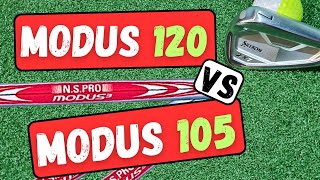 Modus 120 vs Modus 105  Steel Shaft Test Heavy vs Mid Weight Steel [upl. by Lebyram]