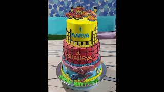 New designs 2 tier cake cake cakeforeveryone everyone [upl. by Adelbert519]