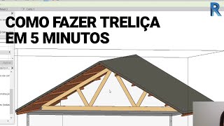 Treliça  tesoura em menos de 5 minutos  Revit 2020 [upl. by Sturdivant]