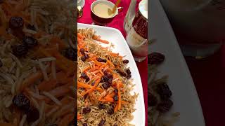 Enjoying Yummy Kabuli Pulao [upl. by Ellimaj]